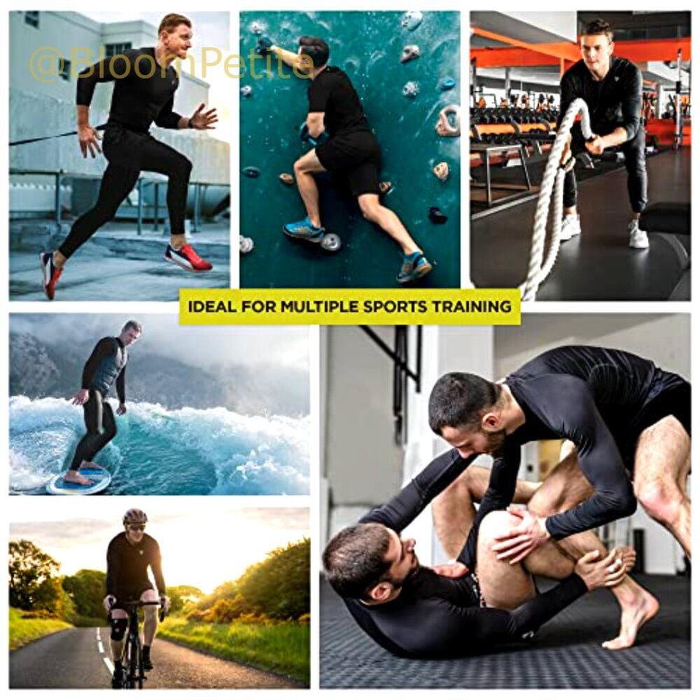 Compression Rash Guard Top Quick Dry Wetsuit Men's Training Base Layer - Picture 5 of 7